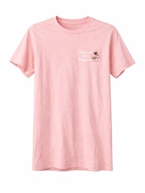 Rappers With Puppies Pink Graphic Tee Dog Limited Size Small